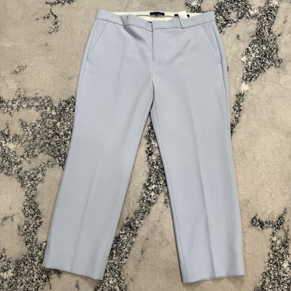 Banana Republic Womens Sz 14 Light Blue Sloan Ankle Pants Stretch Career Office